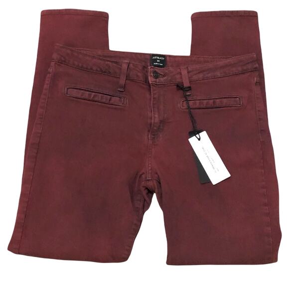 Just Black SIZE 31 Joey Skinny Jeans - Stitch Fix Rosewood Faux Front Pockets - Picture 1 of 7